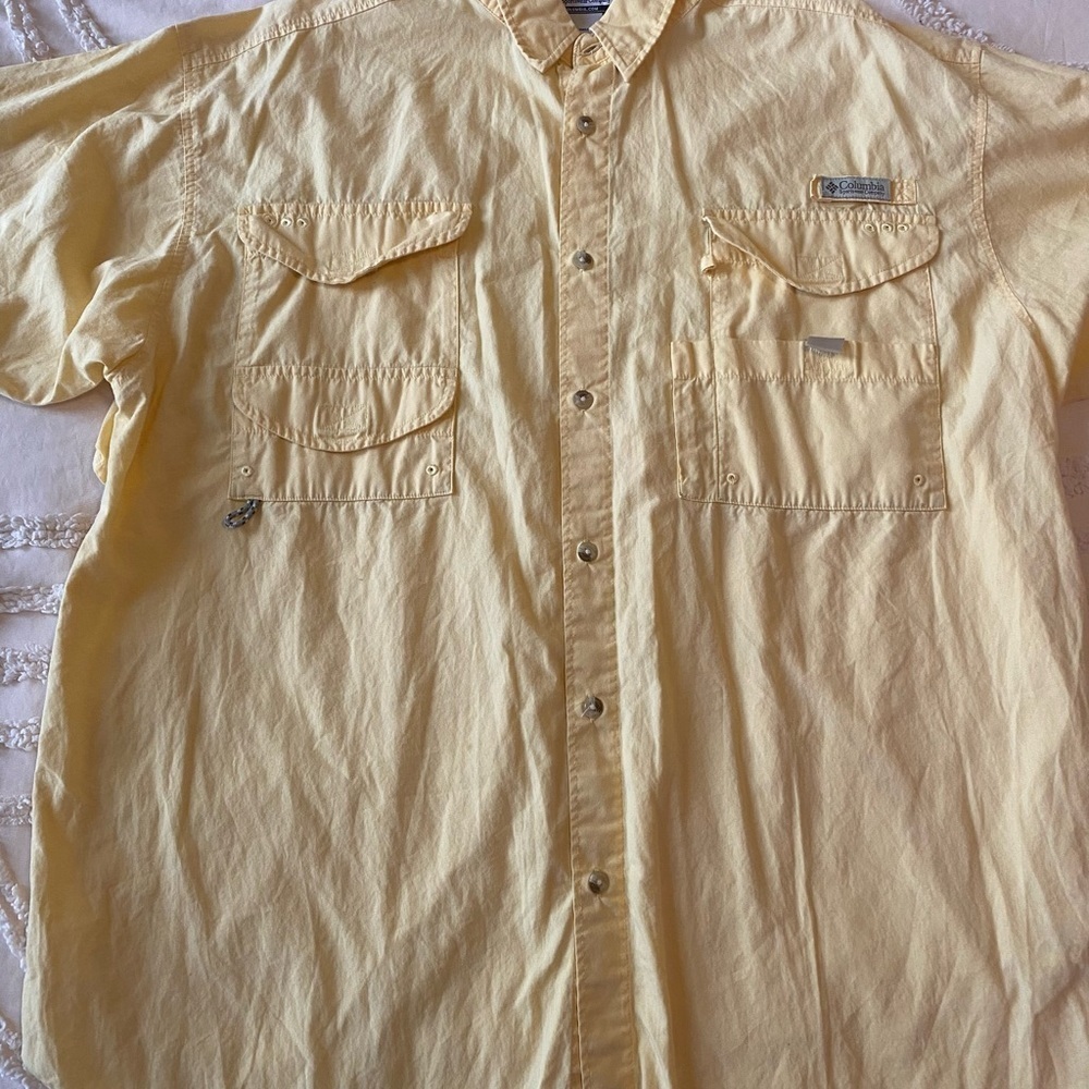 Columbia Men's Yellow Shirt M
